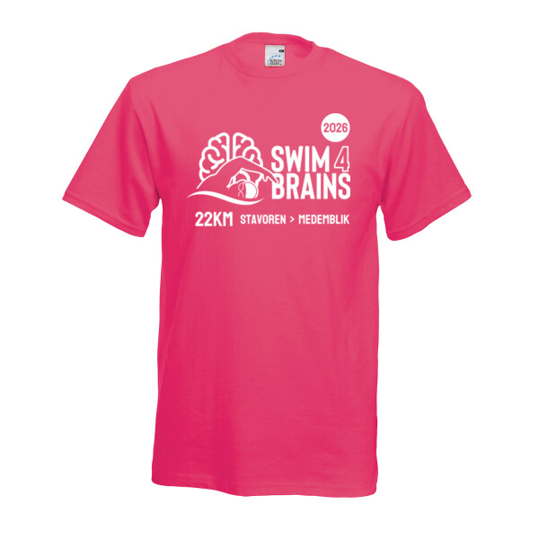 Swim4Brains T-shirt Fuchsia Thumbnail