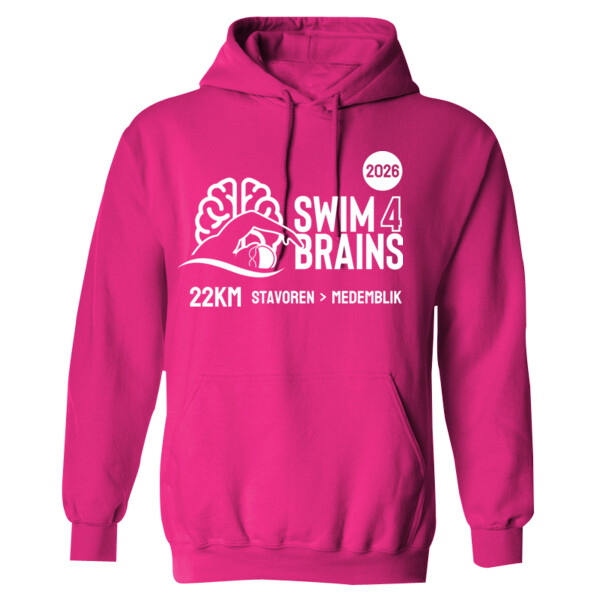 Swim4Brains Hoodie Fuchsia Thumbnail
